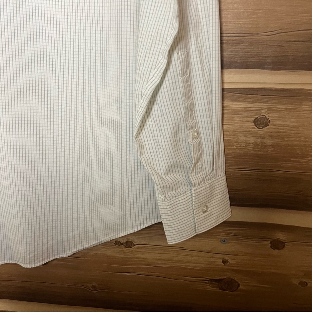 5/$25 Calvin Klein slim fit stretch long sleeve bottomsdown shirt size large - Picture 9 of 12